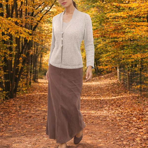 Gevoerd sportief vest-jasje in Merino wol/ lined sportive cardigan in Merino wool