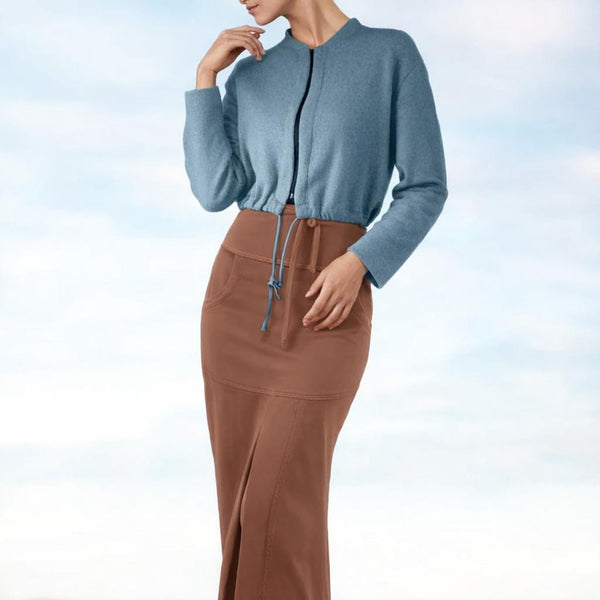 kort gevoerd bomber vestje van Merino wol fleece / lined bomber made of Merino wool fleece