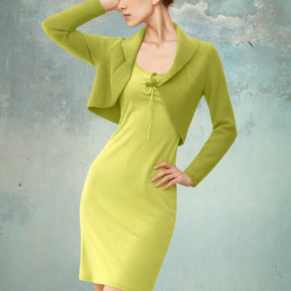 Bolero van gekookte wol, boiled wool bolero