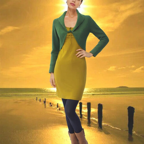 Bolero van gekookte wol, boiled wool bolero