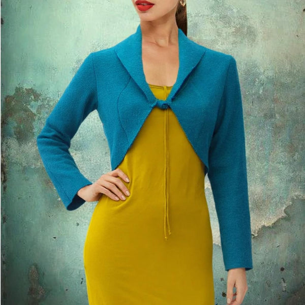 Bolero van gekookte wol, boiled wool bolero