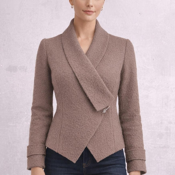 vest-colbert van gekookte wol  / cardigan -jacket made of boiled wool