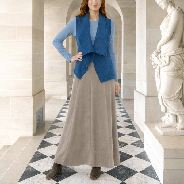 gilet van gekookte wol  /gilet made of boiled wool