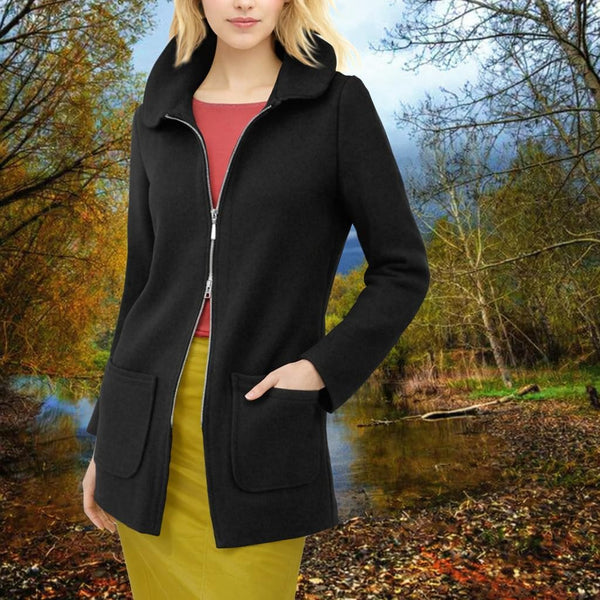 Wollen vest-jas van gekookte wol / Jacket made of boiled wool