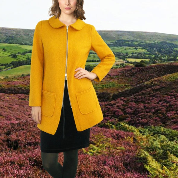 Wollen vest-jas van gekookte wol / Jacket made of boiled wool