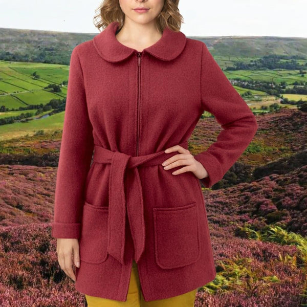 Wollen vest-jas van gekookte wol / Jacket made of boiled wool