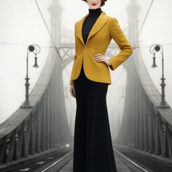 Wollen vest-jasje / cardigan-jacket in boiled wool