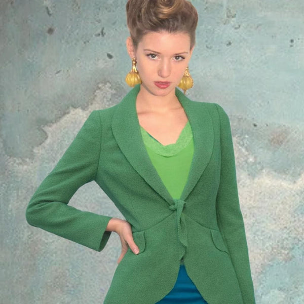 Wollen vest-jasje / cardigan-jacket in boiled wool