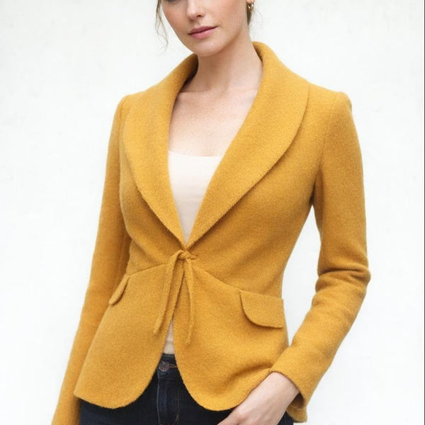 Wollen vest-jasje / cardigan-jacket in boiled wool