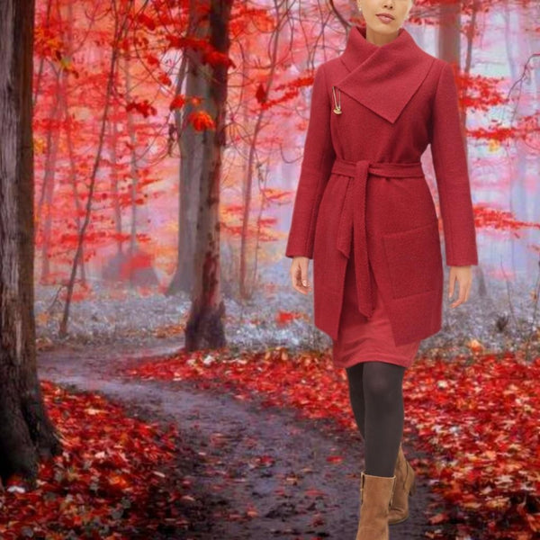 wollen vest-jas van gekookte wol / jacket made of boiled wool