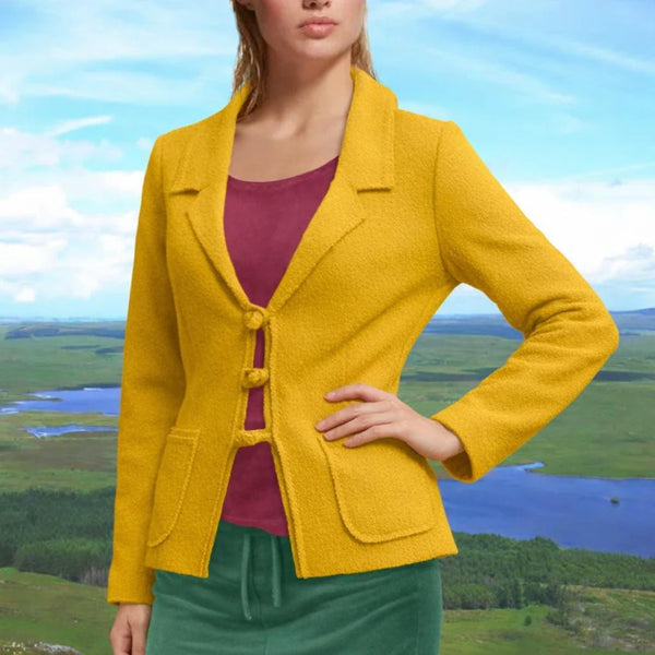 Vest-colbert van gekookte wol, boiled wool vest-jacket