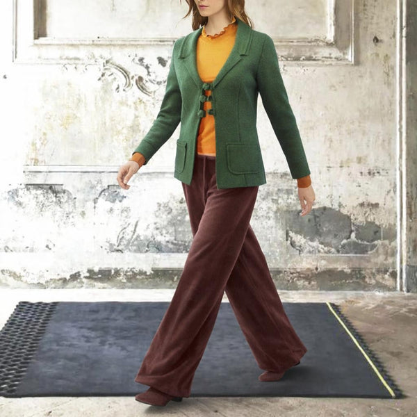 Vest-colbert van gekookte wol, boiled wool vest-jacket