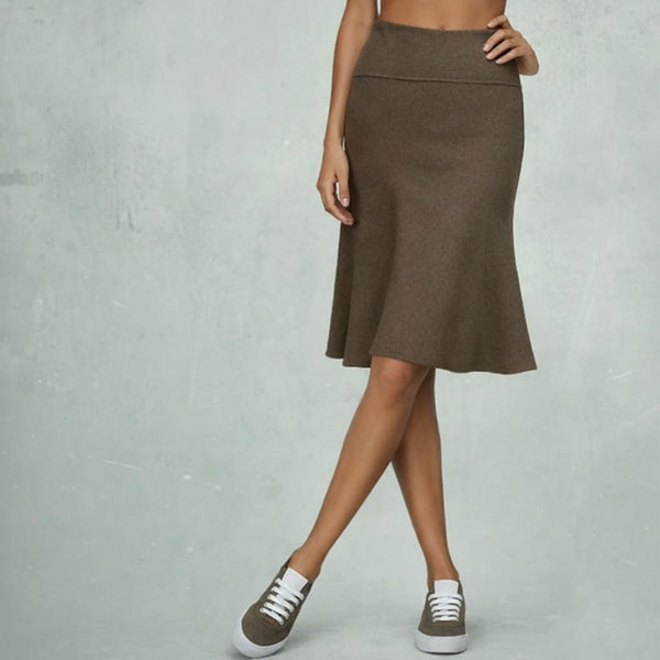wollen rok in zandloper lijn /wool skirt in hourglass line