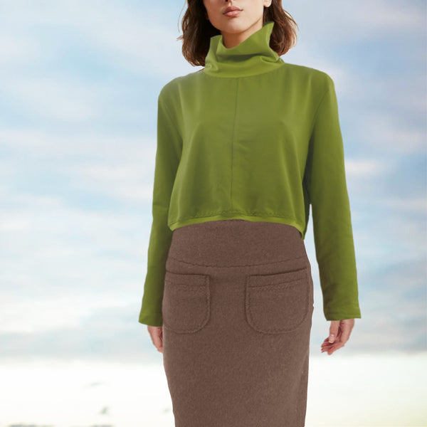 wollen koker rok,wool pencil skirt