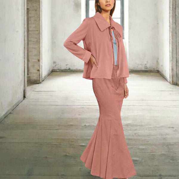 Ribcord maxi rok in zandloper lijn