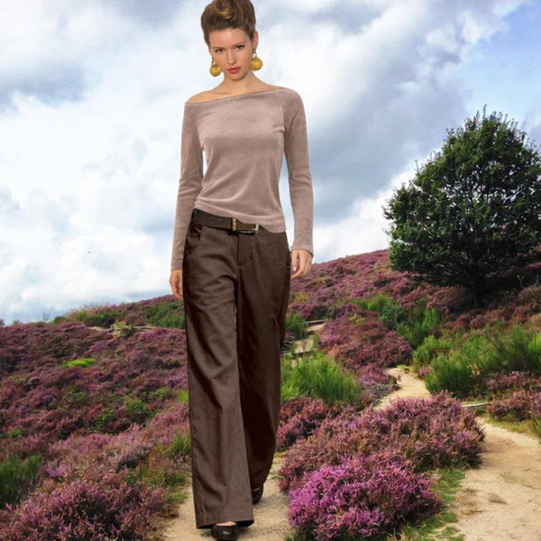 Broek van fijne ribcord/Cotton ribcord pants