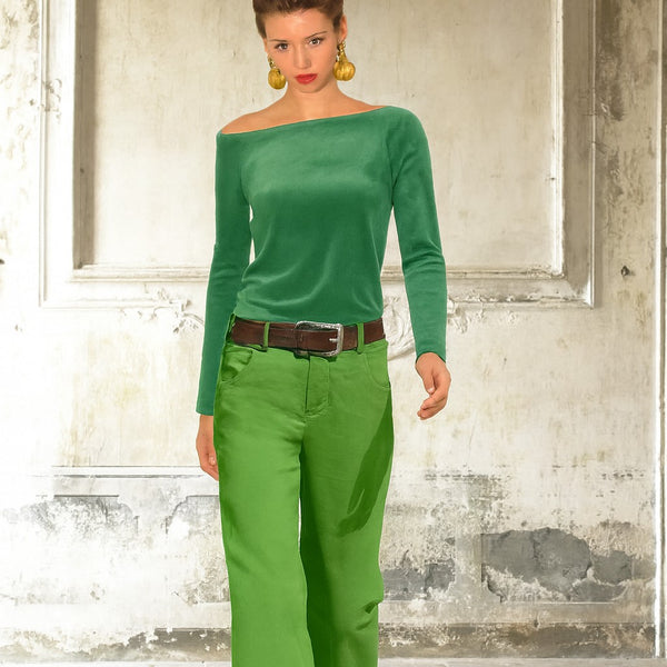 Broek van fijne ribcord/Cotton ribcord pants