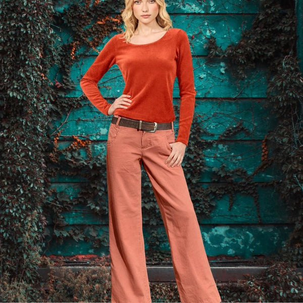 Broek van fijne ribcord/Cotton ribcord pants