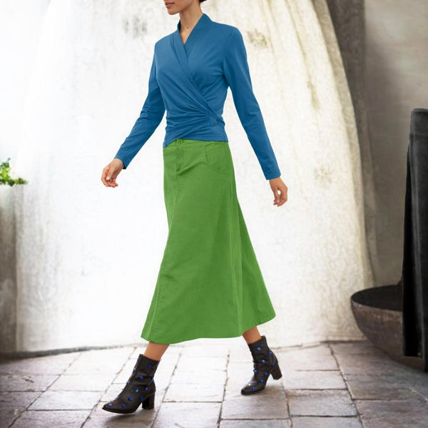 Midi rok van ribcord/ Corduroy midi skirt