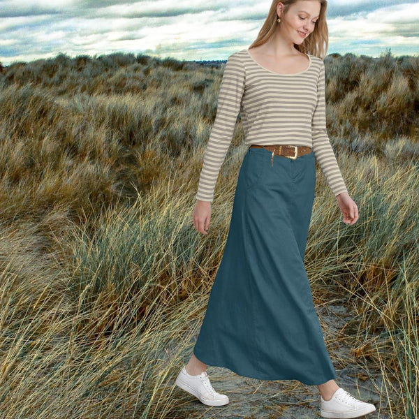 Maxi rok van ribcord/ Corduroy maxi skirt