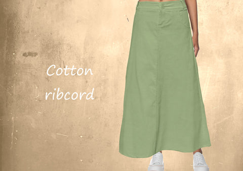 Maxi rok van ribcord/ Corduroy maxi skirt