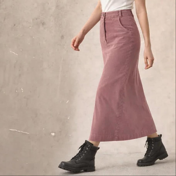 Hippe ribcord  rok, Trendy corduroy skirt