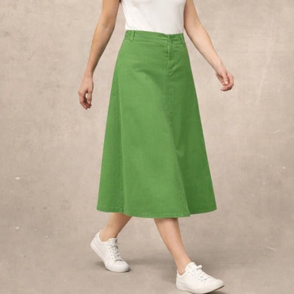 Midi rok van ribcord/ Corduroy midi skirt