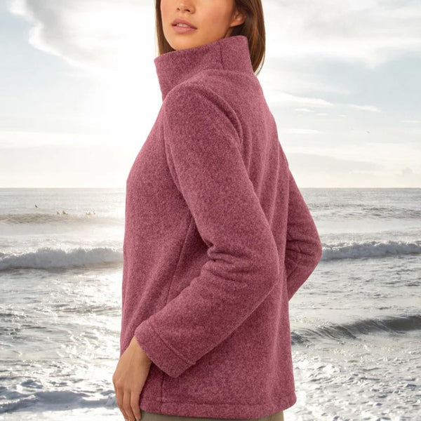 Merino wool sweater met hoge boord/ Merino wool sweater with high collar