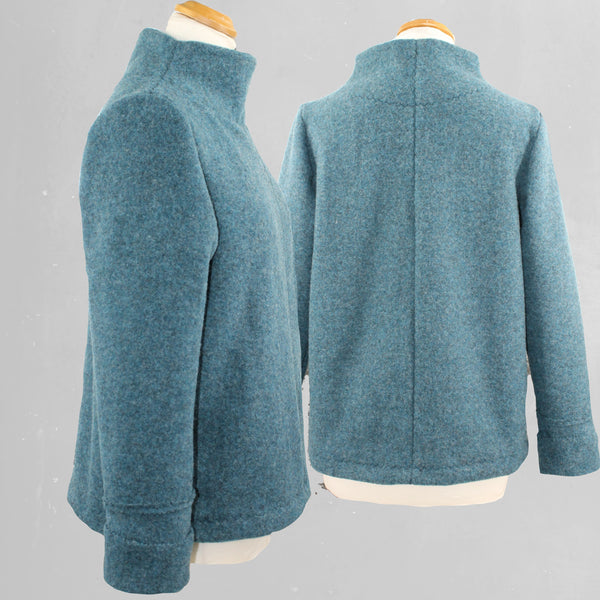 Merino wool sweater met hoge boord/ Merino wool sweater with high collar