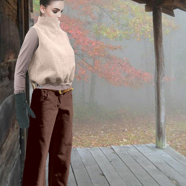 Culottes, Cropped katoenen ribcord broek/ Cropped Corduroy pants