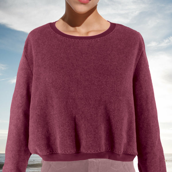 Merino Wool korte sweater/ Merino wool cropped sweater