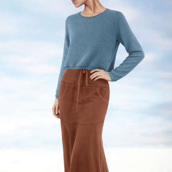 Merino Wool korte sweater/ Merino wool cropped sweater