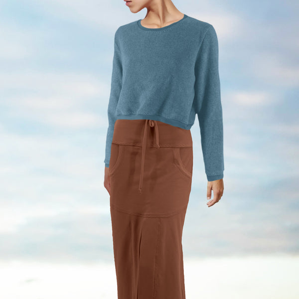 Merino Wool korte sweater/ Merino wool cropped sweater