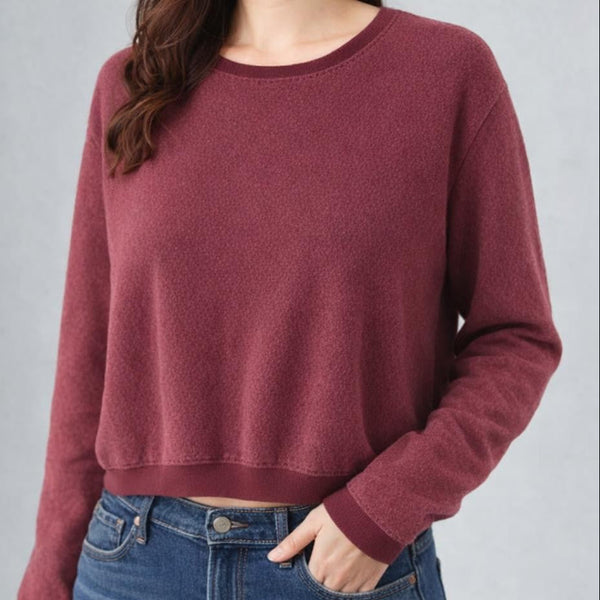 Merino Wool korte sweater/ Merino wool cropped sweater