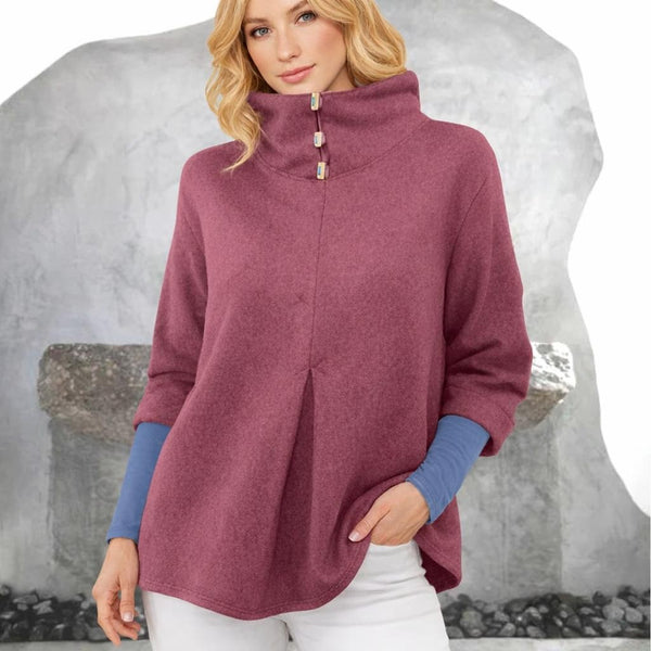 Merino wol A-lijn sweater / A-line Merino wool fleece sweater