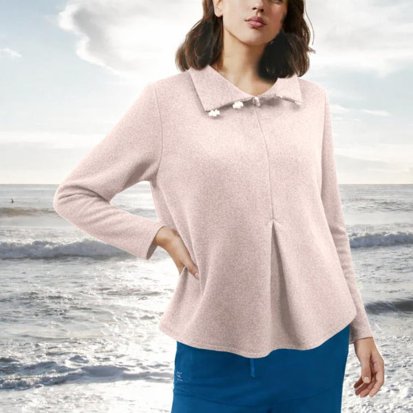 Merino wol A-lijn sweater / A-line Merino wool fleece sweater
