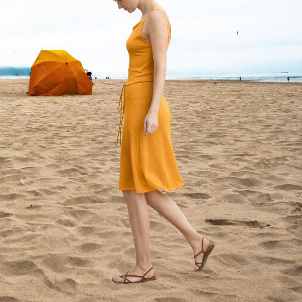 biologisch katoenen tricot zomer jurkje / organic cotton summer dress