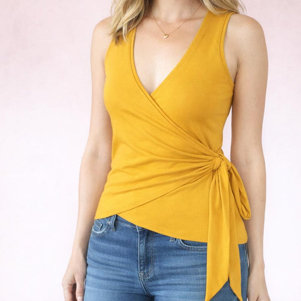 Wikkel hemdje van bio tricot / wrap top of bio cotton