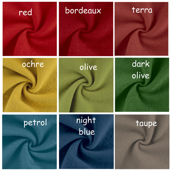 A-lijn vest-jasje in warme boiled wool / Boiled wool A-line cardigan-jacket