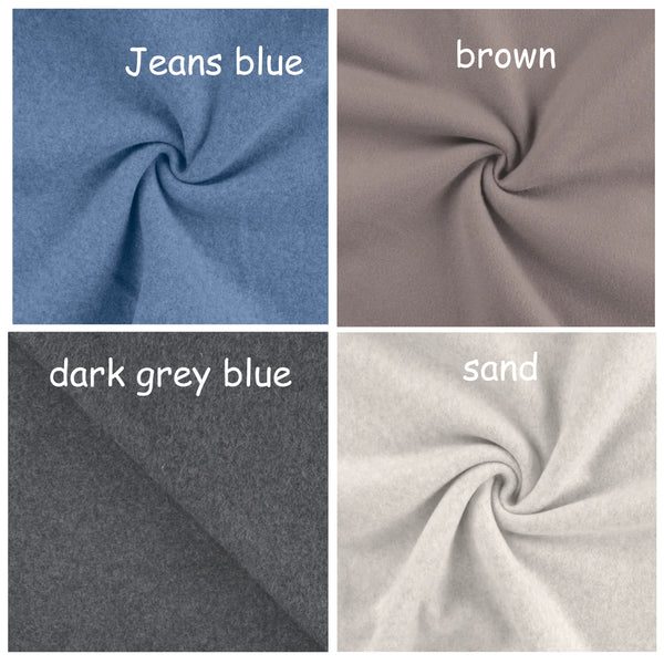 korte basic sweater van katoenen fleece / basic cropped organic cotton fleece sweater