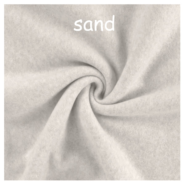 korte basic sweater van katoenen fleece / basic cropped organic cotton fleece sweater