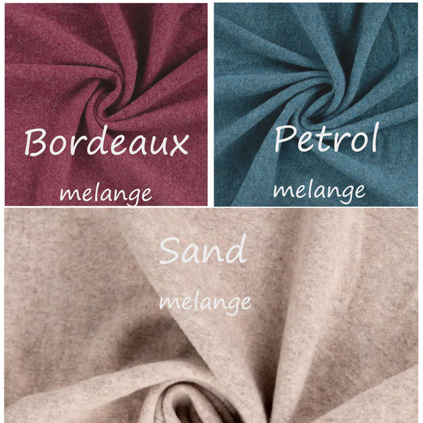 Merino wol A-lijn sweater / A-line Merino wool fleece sweater