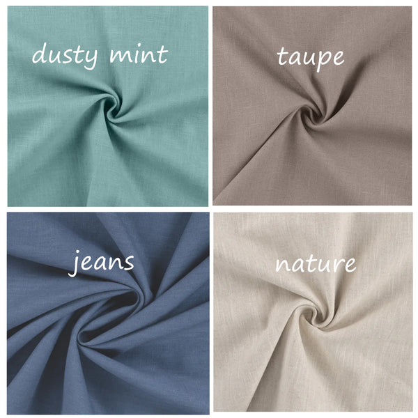 Lange overslag met asymmetrische zoom / Long linen wrap skirt with asymmetrical hem