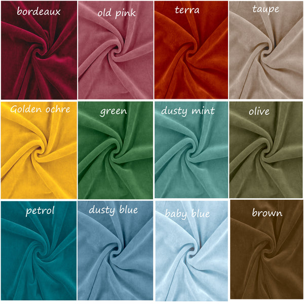 Palazzo broek in soepele nicky velours / Palazzo pants in cotton velvet