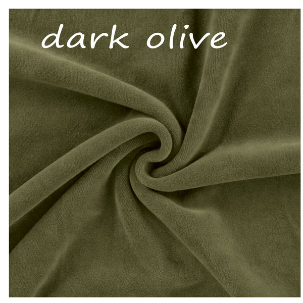 het "groene" kleine zwarte jurkje / little black dress in organic velvet