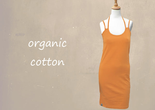 Hemd jurk van organische katoenen tricot / Singlet dress organic cotton