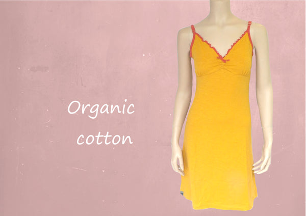 slipp dress van biologische katoen / slipp dress of organic cotton