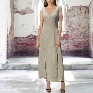linnen maxi jurk / linen maxi dress