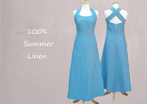 linnen maxi zomerjurk / linen summer dress