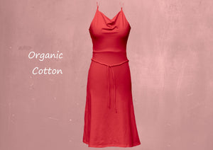 biologisch katoenen tricot zomer jurkje / organic cotton summer dress